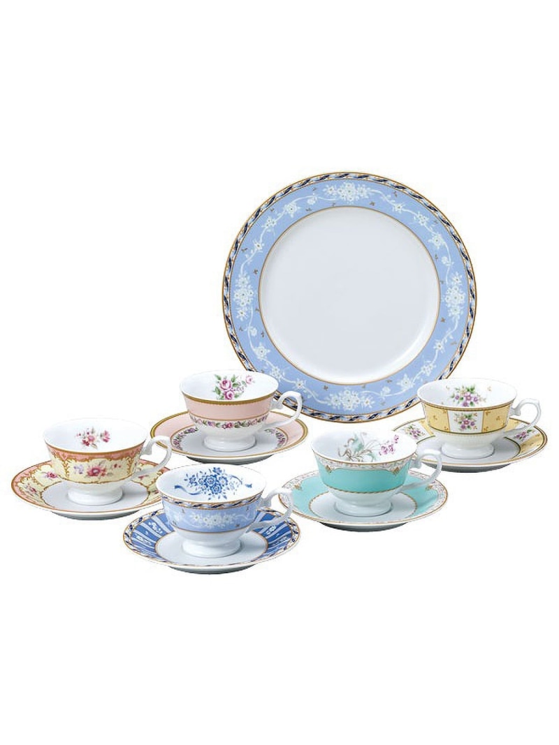 NARUMI 【公式】フローラルブティック サロンセット(アソート) 5人用 ナルミ 食器・調理器具・キッチン用品 食器・皿【送料無料】