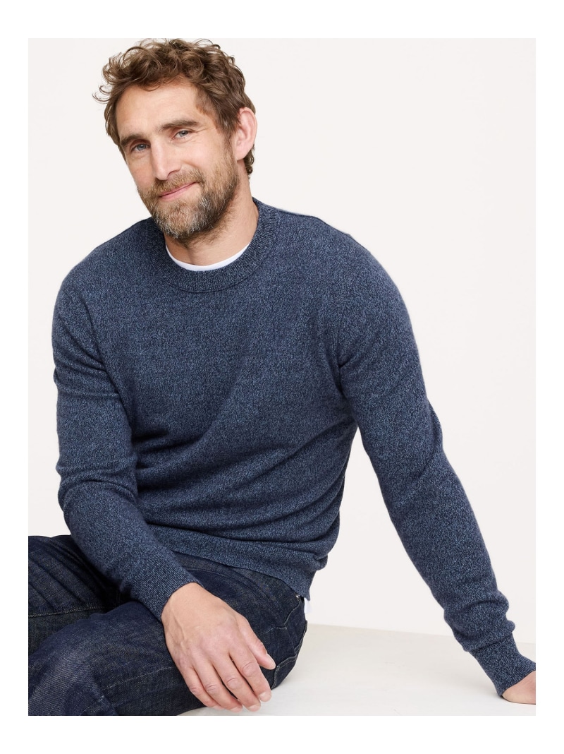 【SALE／15%OFF】BANANA REPUBLIC (M)カシミヤクルーネックセーター バナナ・リパブリック トップス 編み物 白いこと 薄墨色 黄み 米国海軍 パープル 青色 オレンジ色 緑であること【RBA_E】【貨物輸送無料】 メンズファッション-トップス