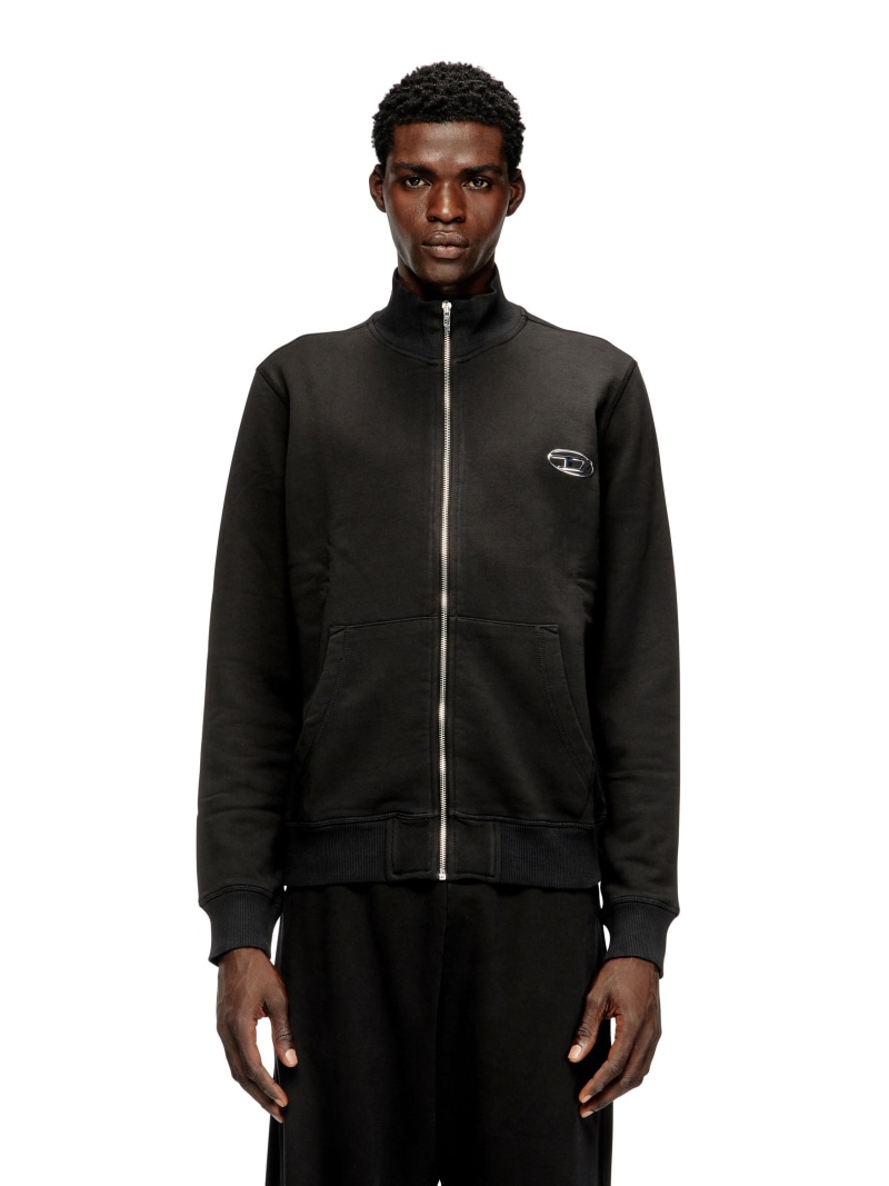 楽天市場】ディーゼル DIESEL ジップアップスウェット ブラック メンズ