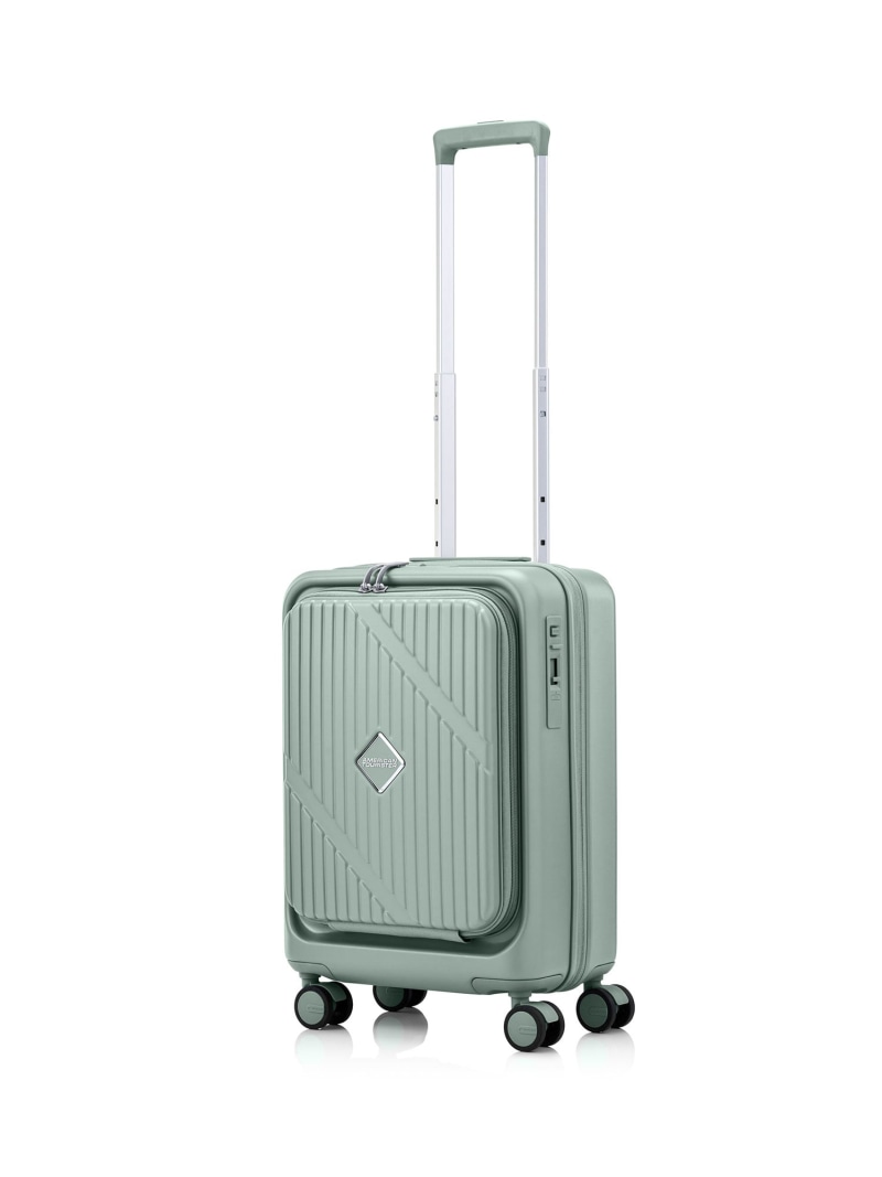 American Tourister 【公式】アメリカンツーリスター ヴェロックススピナー54 フロントオープニング アメリカンツーリスター バッグ スーツケース・キャリーバッグ グリーン【送料無料】| Fashion Men
