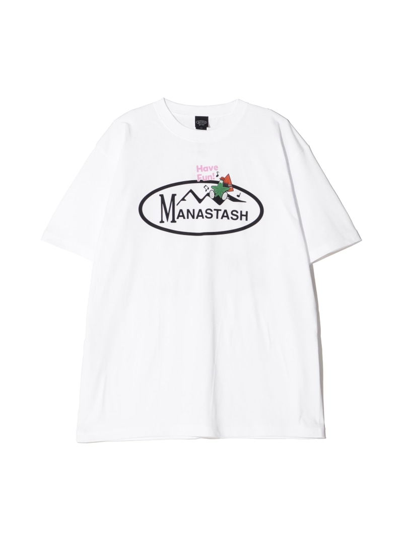 MANASTASH MANASTASH/マナスタッシュ/ODJ TEE HAVE FUN! マナスタッシュ トップス カットソー・Tシャツ ホワイト ブラック【送料無料】
