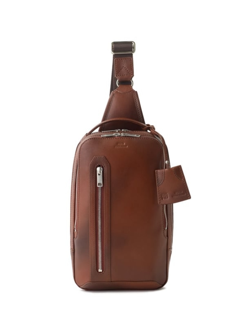MEN'S BIGI 【SEEKER/シーカー】別注 ワンショルダーバッグ メンズ ビギ バッグ ショルダーバッグ ブラウン グレー ブラック【送料無料】