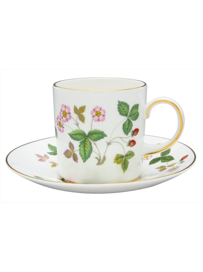 WEDGWOOD [堅苦しさ] ウェッジウッド ワイルド オランダ苺 優勝杯\u0026平円盤 (キャン) ウェッジウッド 食器・膳立て手道具・勝手もと装置 グラス・マグカップ・タンブラー【貨物輸送無料】