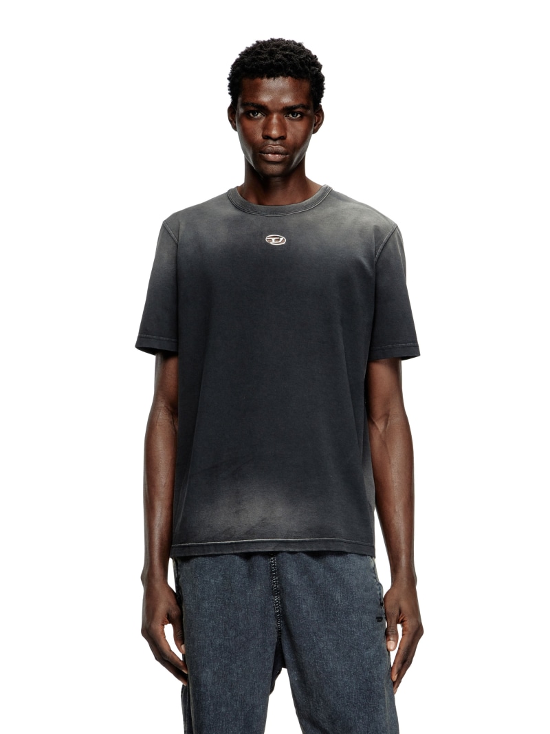 【SALE／40%OFF】DIESEL メンズ Tシャツ T-ADJUST-T1 ディーゼル トップス カットソー・Tシャツ ブラック【RBA_E】【送料無料】