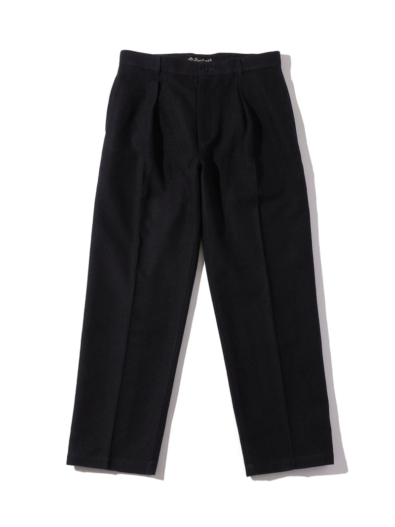 【SALE／40%OFF】SHIPS MEN Southwick:＜セットアップ相応う＞Gate Label フェルテッド 1筋目 スラックス シップス ズボン下 スラックス・御召しものズボン下 米国海軍 黒いこと【RBA_E】【貨物輸送無料】