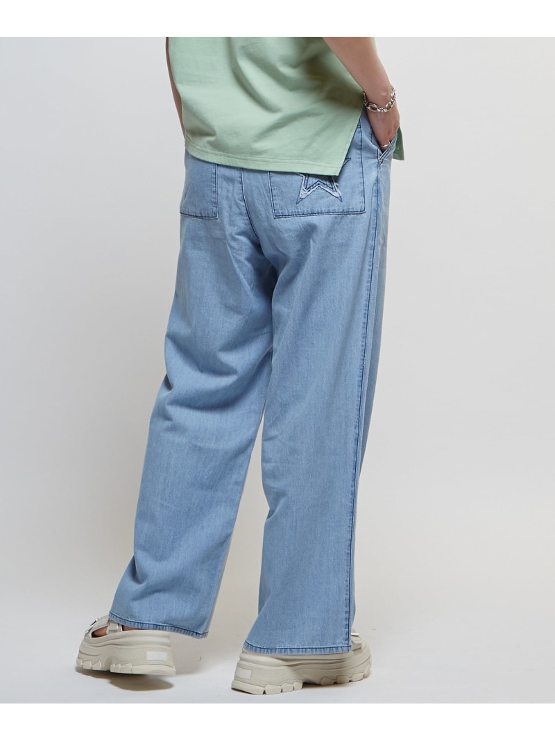 【SALE／40%OFF】CONVERSE TOKYO 【限定展開】LIGHT DENIM WIDE PANTS(SET UP) コンバーストウキョウ パンツ ジーンズ・デニムパンツ ブルー ブラック【RBA_E】【送料無料】