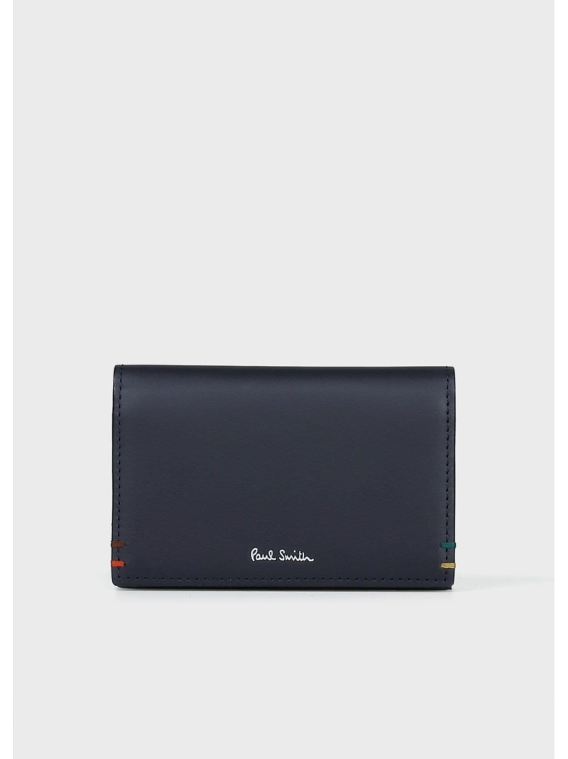 Paul Smith ハイライトステッチ 名刺入れ ポール・スミス 財布・ポーチ・ケース 財布 ネイビー ブラック【送料無料】 9,900円