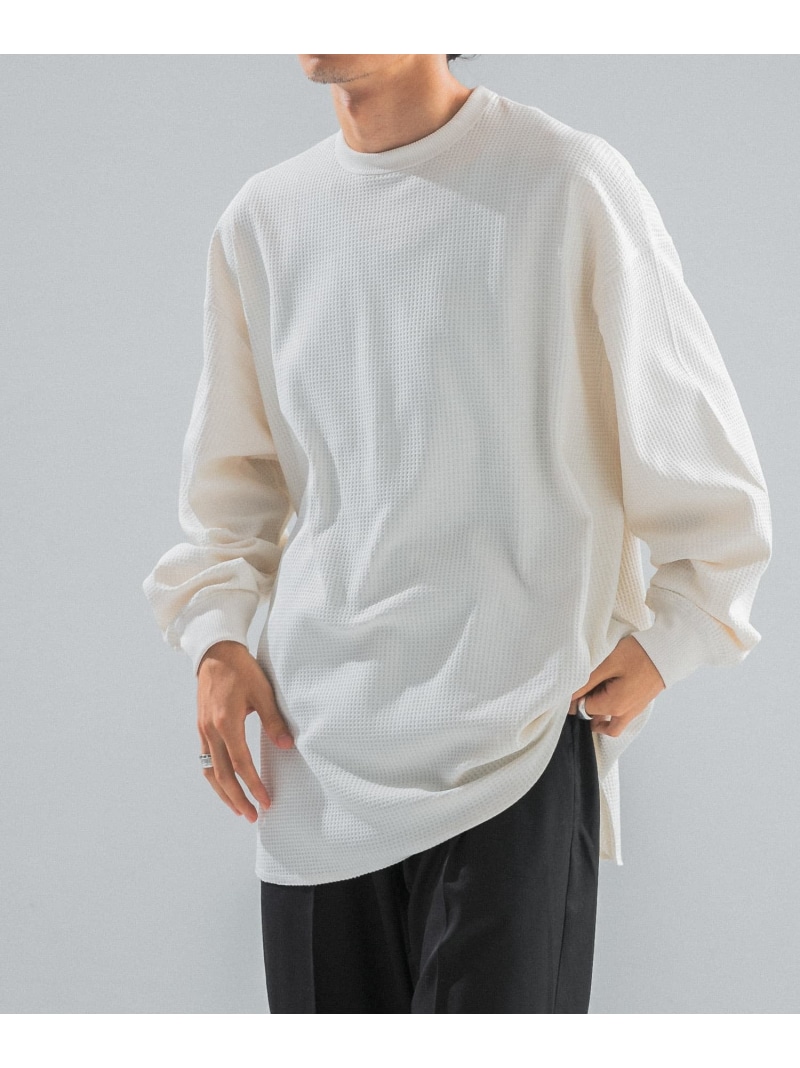 URBAN RESEARCH BUYERS SELECT DAIWA PIER39 TECH THERMAL CREW L/S ユーアールビーエス トップス カットソー・Tシャツ ブラック ホワイト【送料無料】