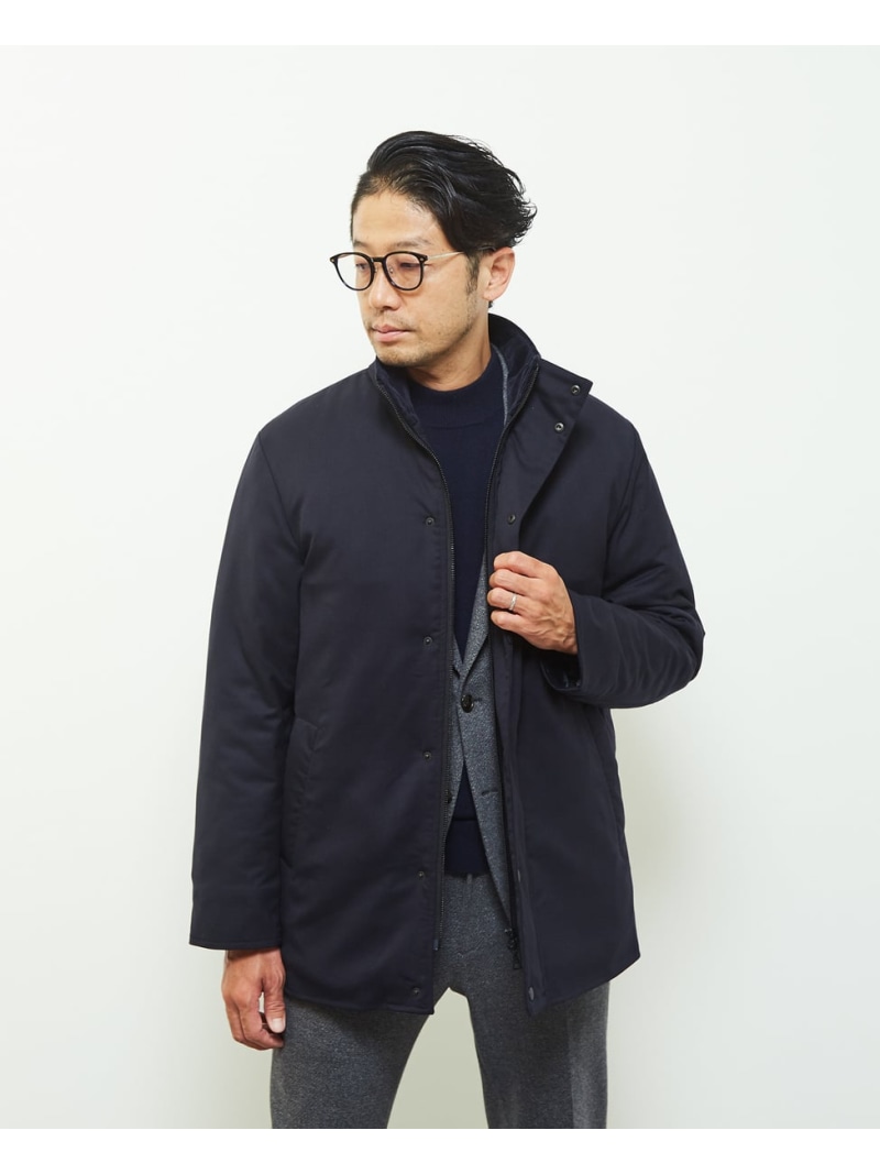 【SALE／50%OFF】MEN'S MELROSE 《限定展開》コーデュラサキソニースタンドハンティングジャケット メンズメルローズ ジャケット・アウター ブルゾン・ジャンパー ブラック ネイビー【RBA_E】【送料無料】