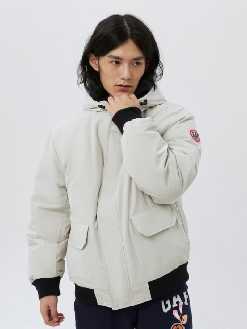 11529円 【激安アウトレット!】 GAP M JAC SHORT DOWN ギャップ ジャケット アウター ダウンジャケット ダウンベスト グレー ブラック ブルー