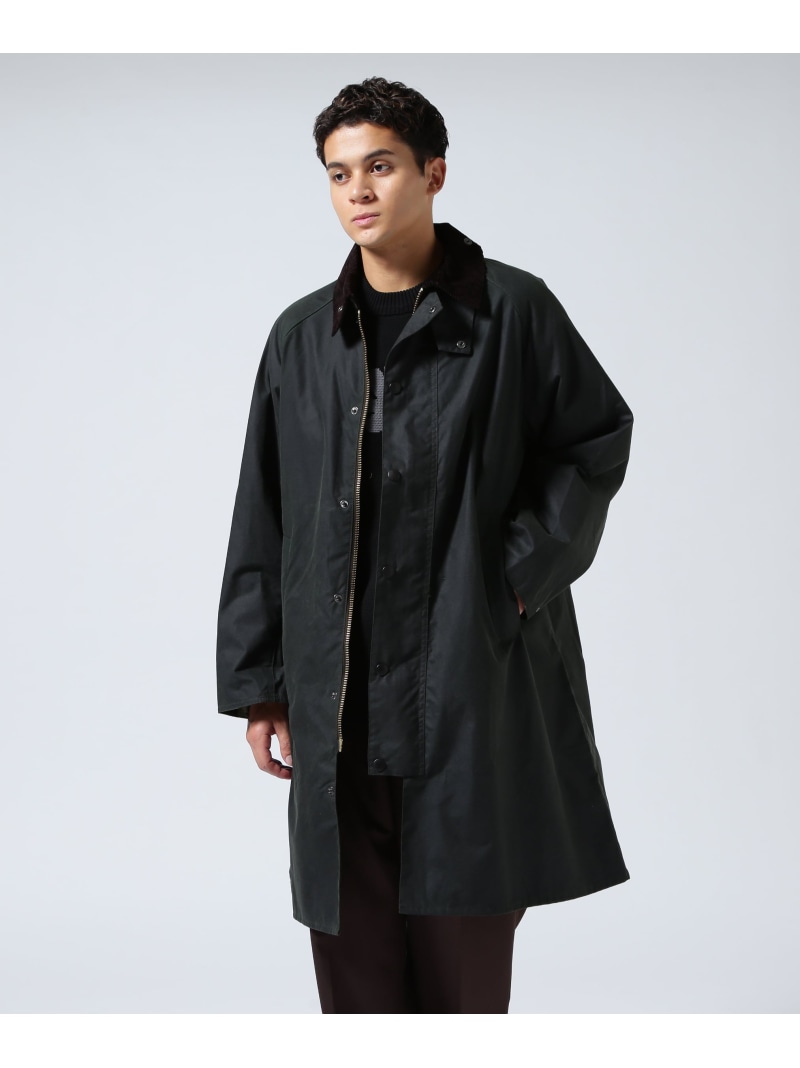B\u00272nd BARBOUR/バブアー/EXMOOR / MODIFIELD EXMOOR WAX COAT ビーセカンド ジャケット・アウター 余分の物のジャケット・アウター 黒いこと【貨物輸送無料】