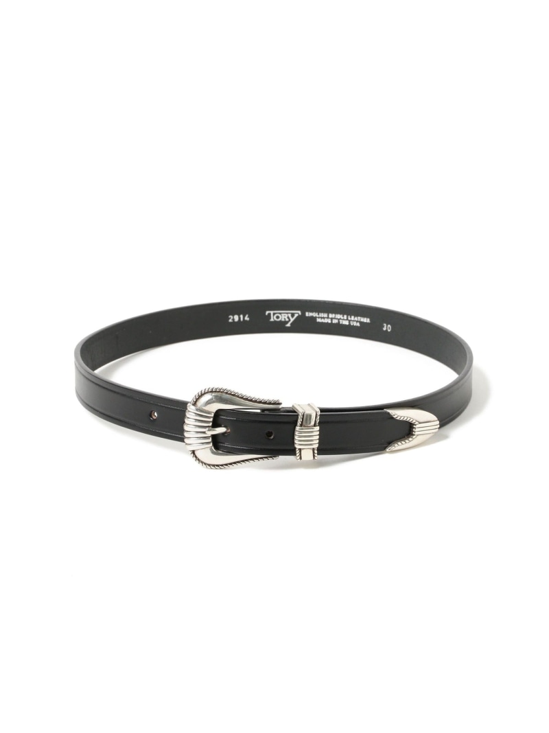 BEAMS TORY LEATHER / 1 Creased Belt ビームス メン 流行り物雑貨 胴締め 黒いこと【貨物輸送無料】