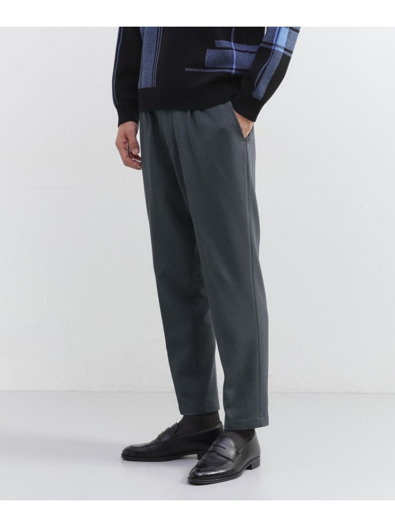 【SALE／45%OFF】TAKEO KIKUCHI 【JUST ONE LAYER】ダウンファブリック ポンチ スリムタック イージーパンツ タケオキクチ パンツ その他のパンツ ブラウン ネイビー グレー ブラック【RBA_E】【送料無料】