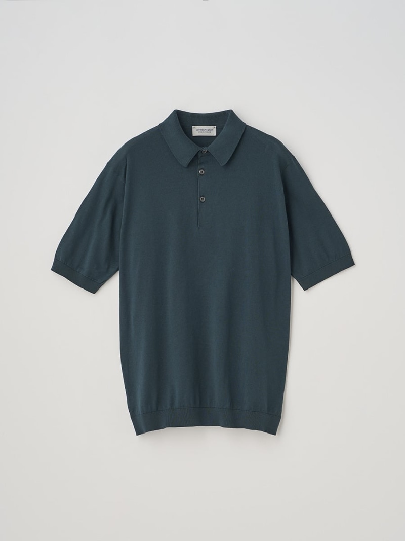 【SALE／20%OFF】JOHN SMEDLEY 半袖コットンニットポロシャツ ｜ REID ｜ 30G MODERN FIT ジョンスメドレー トップス 編み物【RBA_E】【貨物輸送無料】