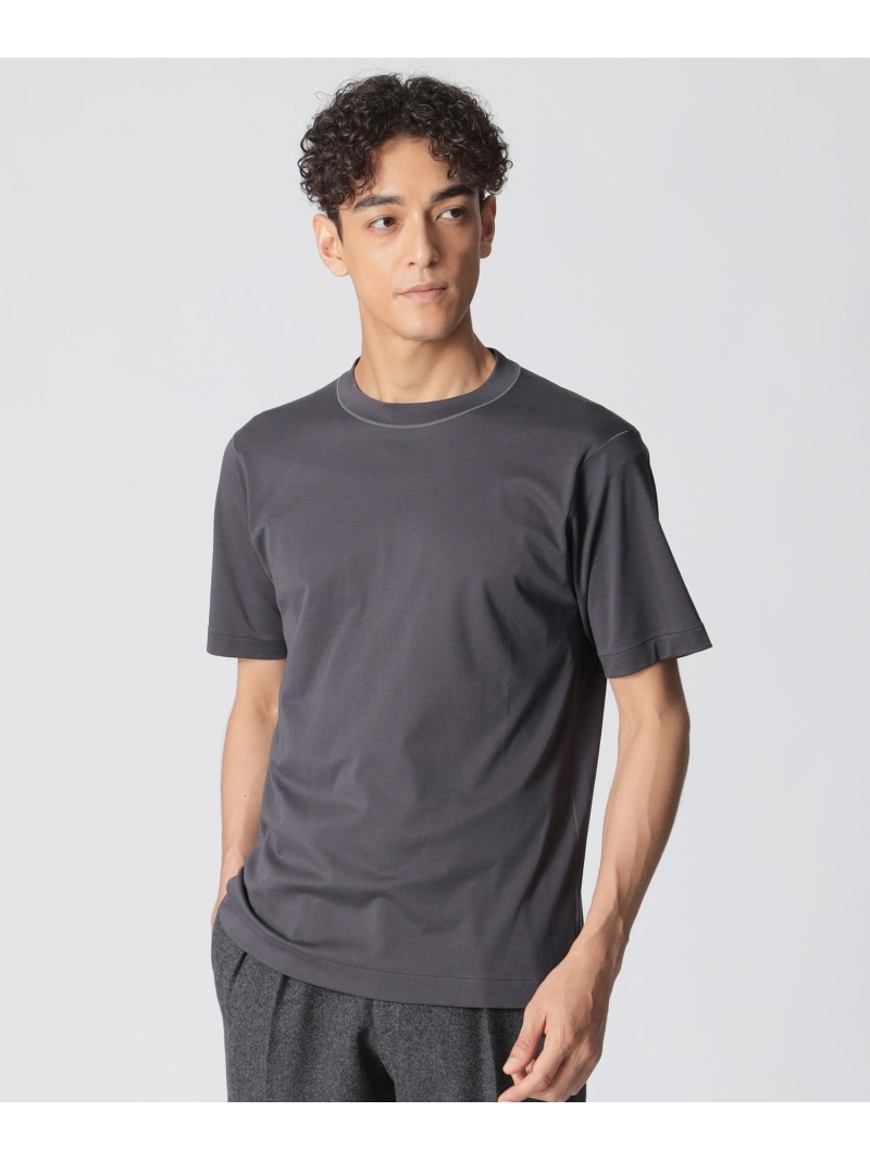 Paul Stuart 【数量限定】「COLLECTION LINE」クルーネック半袖Tシャツ ポール・スチュアート トップス カットソー・Tシャツ ホワイト グレー ブラック【送料無料】