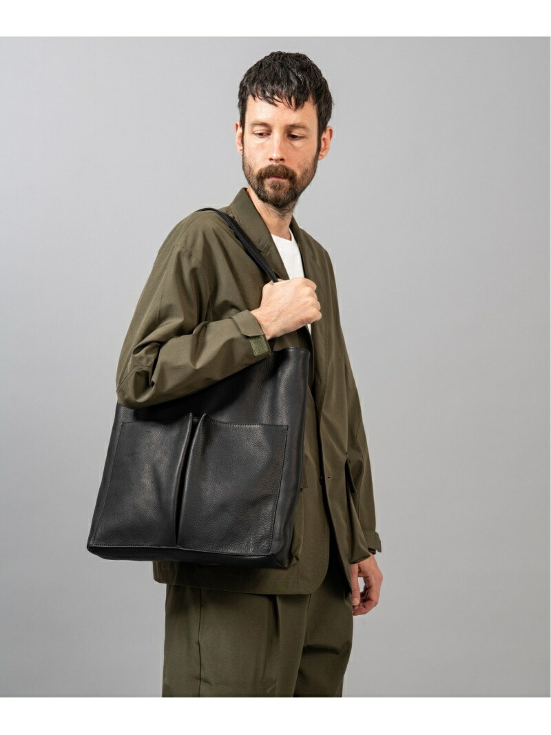 MR.OLIVE ウォータープルーフ ウォッシャブルレザー / ガセットポケット トートバッグ ミスターオリーブ バッグ トートバッグ ブラック ブラウン【先行予約】*【送料無料】