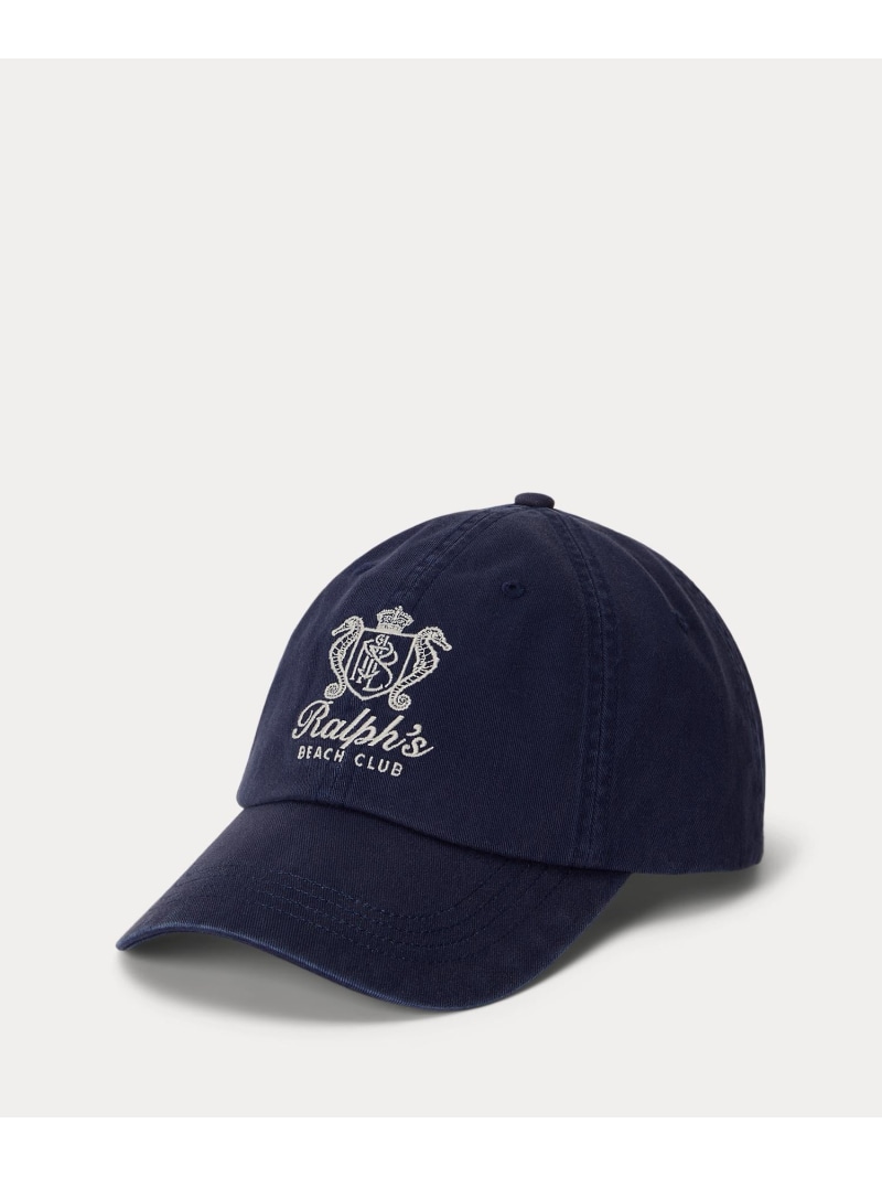 POLO RALPH LAUREN Ralph Beach Club ツイル ボール キャップ ラルフローレン 帽子 キャップ ネイビー【送料無料】