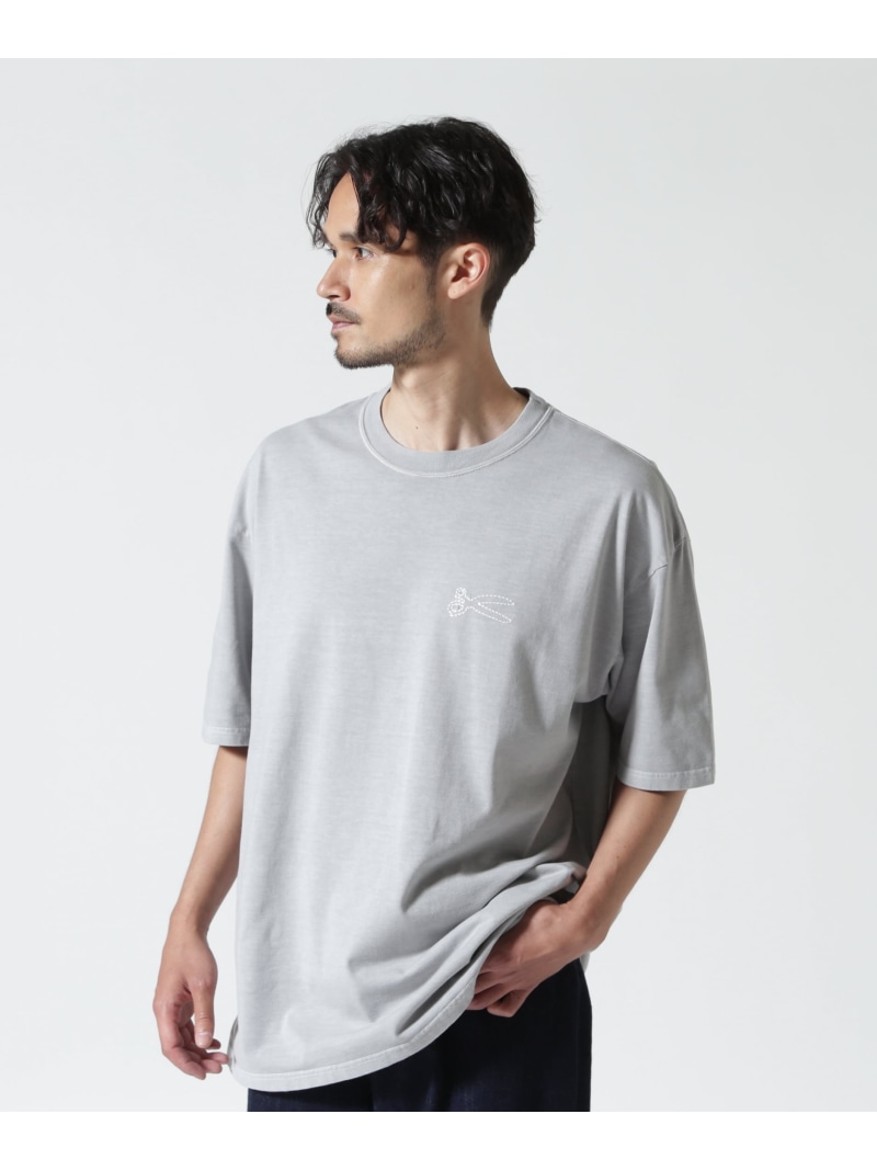 ROYAL FLASH DENHAM/デンハム/CHAIN BULLITT TEE SS ロイヤル閃光電球 トップス カットソー・ティーシャツ 薄墨色 黒いこと【貨物輸送無料】
