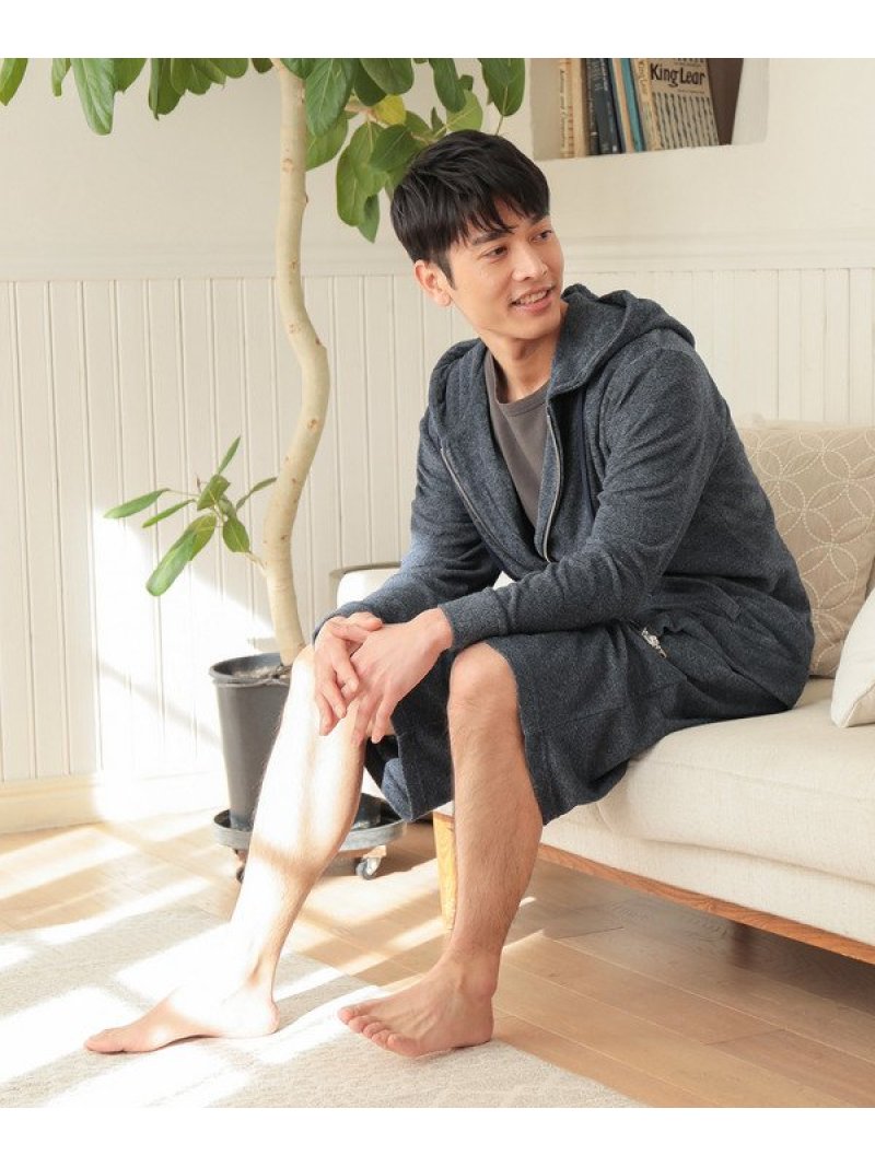 Union Station メンズ 杢パイルパーカー セットアップ対応