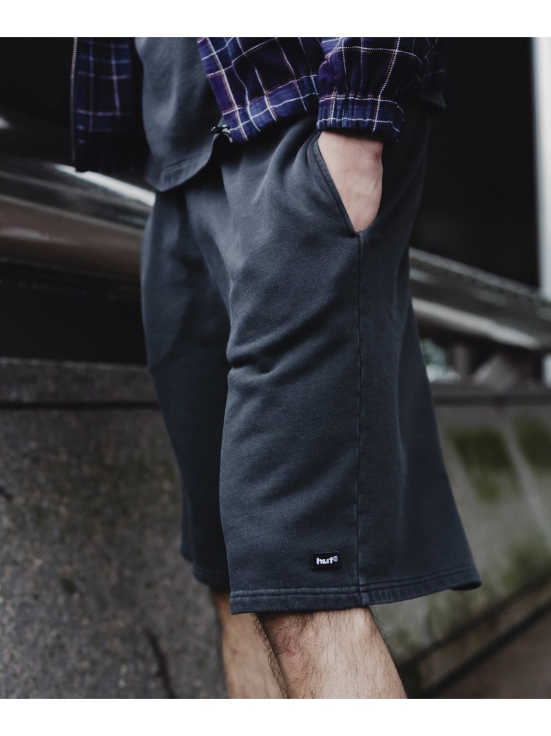 HUF HUF eightynine WASHED FLEECE SHORT / HUF ショーツ ハーフパンツ ハフ パンツ その他のパンツ グレー パープル グリーン ブラック【送料無料】