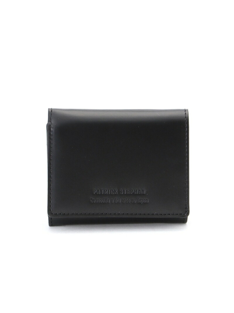 PATRICK STEPHAN PATRICK STEPHAN / Leather trifold wallet 'brillant' ブリアント レザー 財布 三つ折り パトリック ステファン 財布・ポーチ・ケース 財布 グリーン ブラック【送料無料】