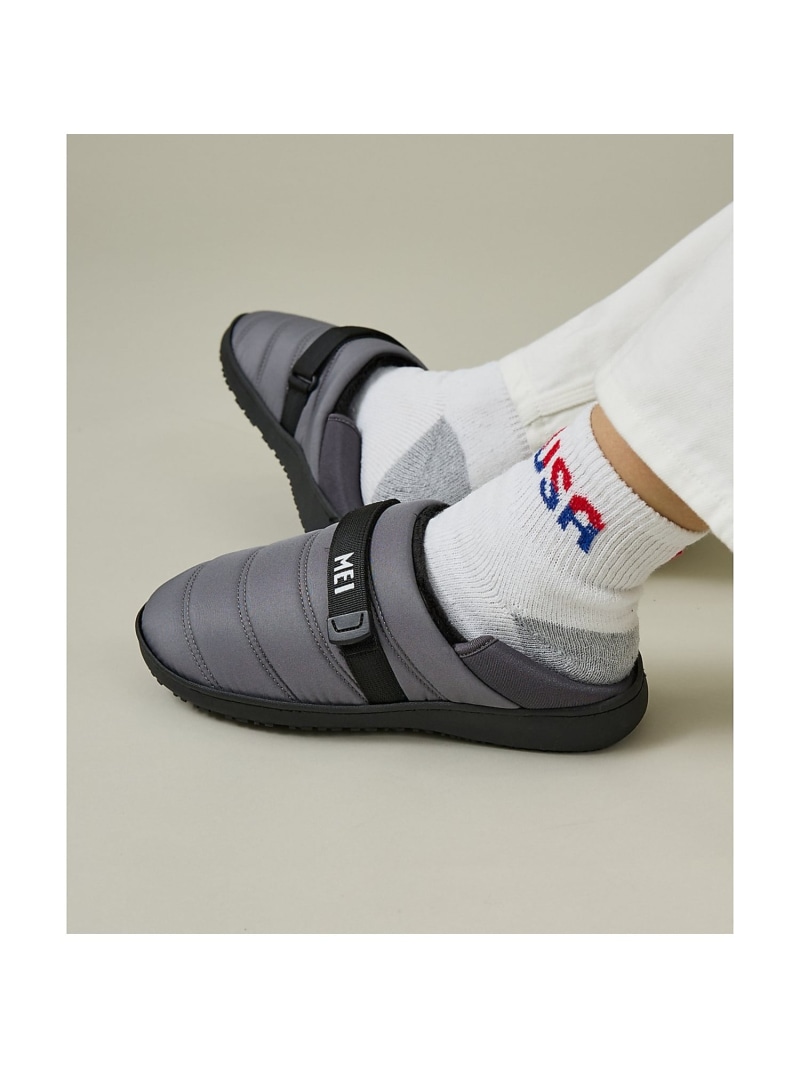 ABAHOUSE LASTWORD 【MEI / メイ】フロントベルト 内起毛 ウォーム キルティング ワンマイル アバハウス シューズ・靴 スニーカー グレー カーキグリーン グリーン ブラック ブラウン【送料無料】画像