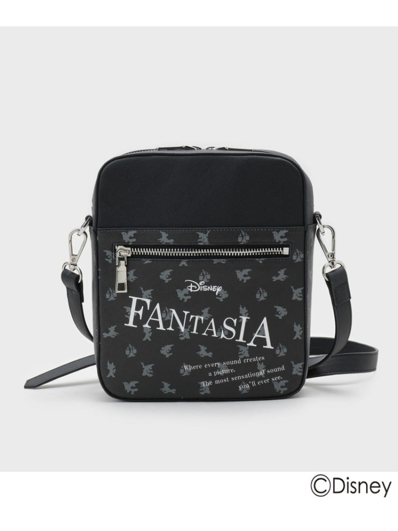 【SALE／30%OFF】tk.TAKEO KIKUCHI ディズニーカプセルコレクション『ファンタジア』バイカラーショルダーバッグ ティーケータケオキクチ バッグ ショルダーバッグ ブラウン ブラック【RBA_E】【送料無料】