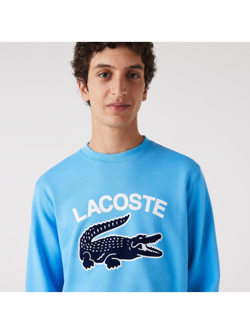 新作商品 ビッグクロックエンブレムクルーネックスウェット LACOSTE