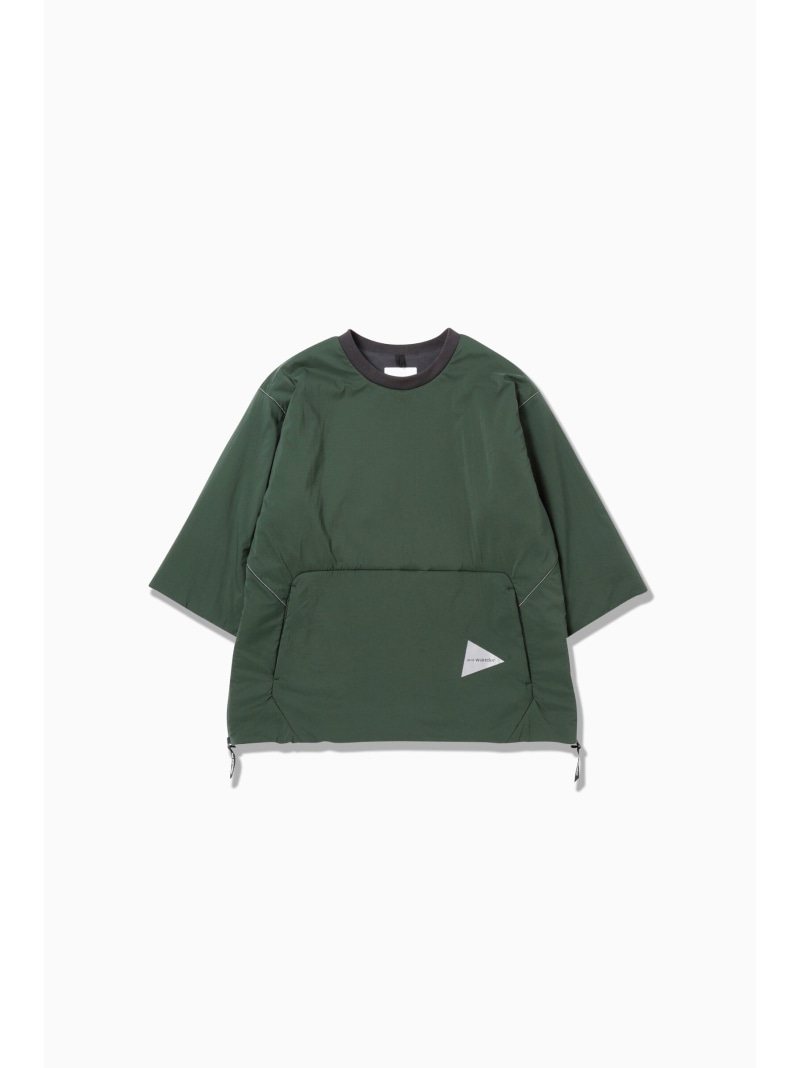 【SALE/30%OFF】and wander alpha AIR T アンドワンダー トップス カットソー・Tシャツ グリーン ブラック ベージュ【RBA_E】【送料無料】| Fashion Men