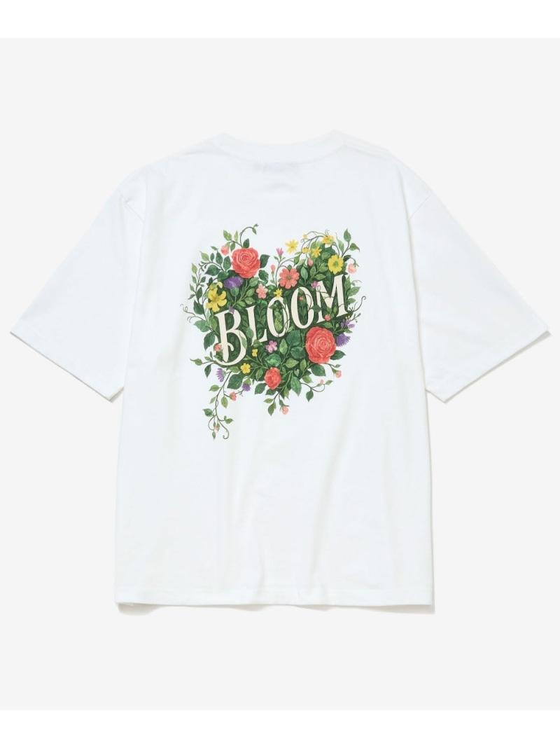 rehacer rehacer/(M)Blossom Heart Relax Fit T-shirt レアセル トップス カットソー・Tシャツ ブラック ホワイト【送料無料】