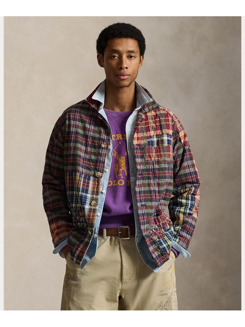 POLO RALPH LAUREN パッチワーク マドラス オーバーシャツ ラルフローレン トップス シャツ・ブラウス【送料無料】