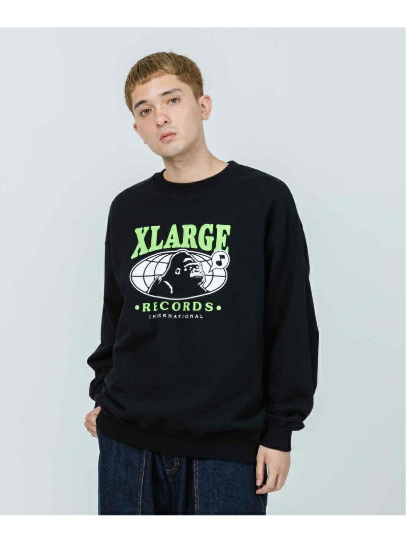 Xlarge Records Crewneck Sweat エクストララージ カットソー スウェット ブラック グリーン ホワイト 先行予約 送料無料 3r Mozambique Com