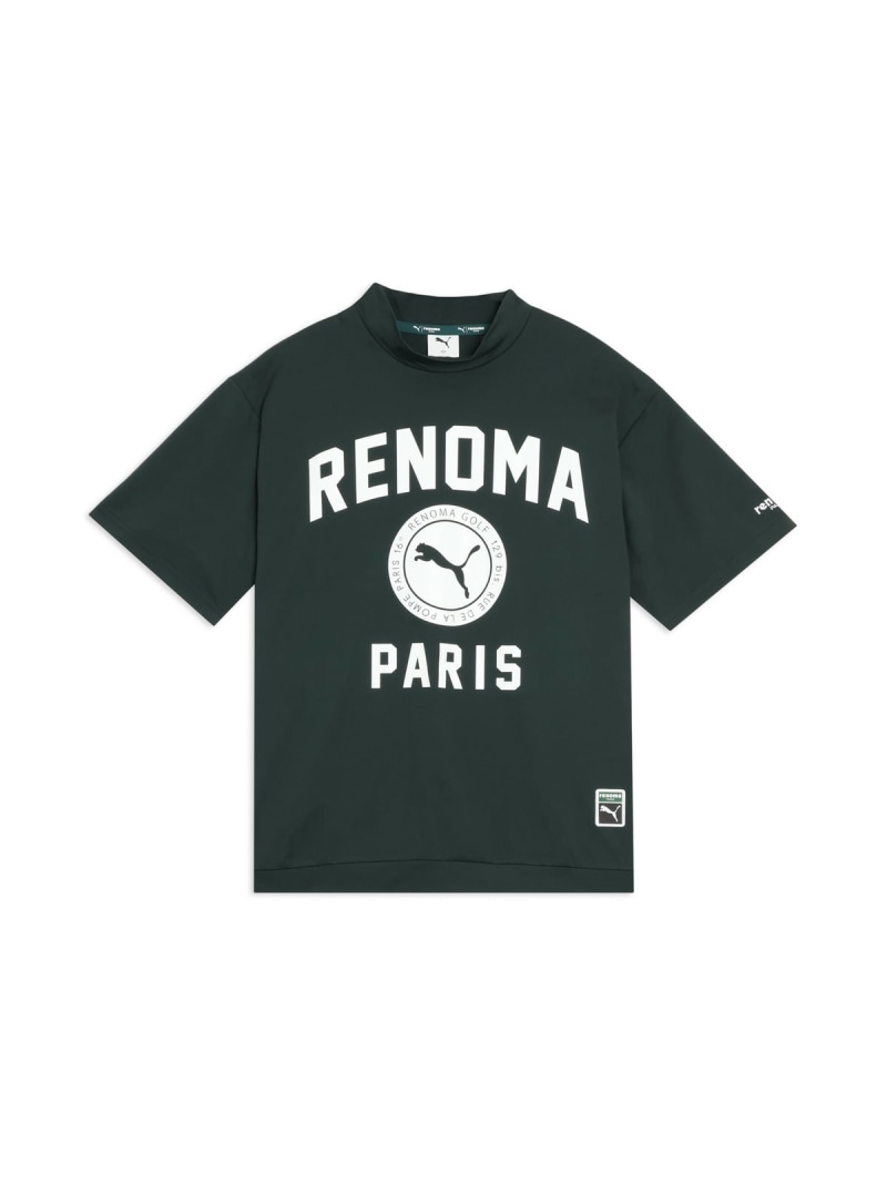 【SALE／30%OFF】PUMA メンズ ゴルフ PUMA x renoma golf ロゴ モックネック 半袖 Tシャツ RXP LOGO MOCKNECK T S/S プーマ トップス カットソー・Tシャツ グリーン【RBA_E】【送料無料】