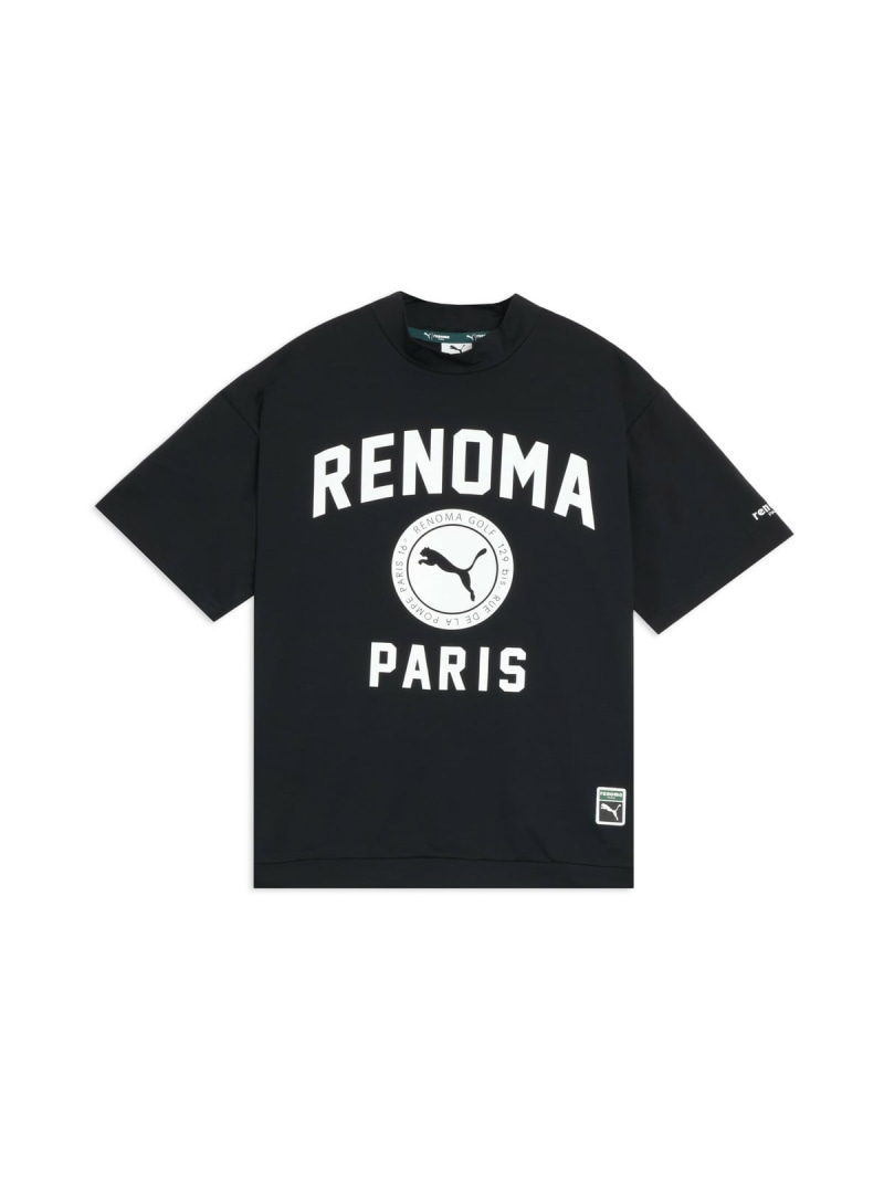 【SALE／30%OFF】PUMA メンズ ゴルフ PUMA x renoma golf ロゴ モックネック 半袖 Tシャツ RXP LOGO MOCKNECK T S/S プーマ トップス カットソー・Tシャツ ブラック【RBA_E】【送料無料】