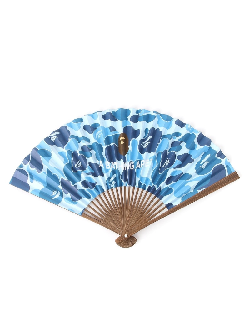 A BATHING APE ABC JAPANESE FOLDING FAN ア ベイシング エイプ インテリア・生活雑貨 その他のインテリア・生活雑貨 ブルー グリーン ピンク【送料無料】| Fashion Men
