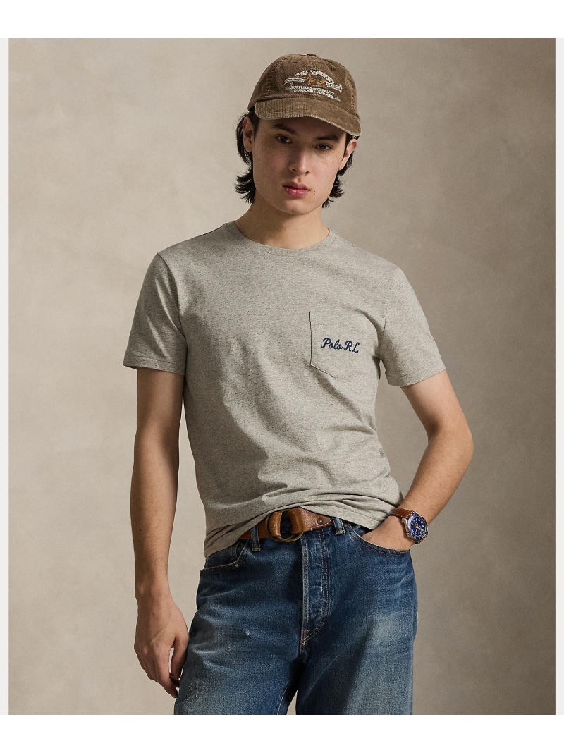 POLO RALPH LAUREN クラシック フィット Polo ベア ジャージー Tシャツ ラルフローレン トップス カットソー・Tシャツ グレー【送料無料】