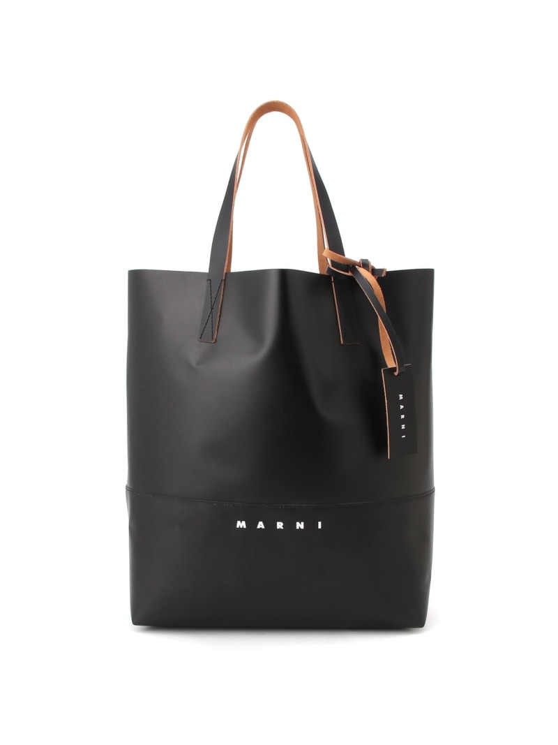MARNI TPU買い出し御徒面子 マルニ 御徒面子 トートバッグ 黒いこと【貨物輸送無料】