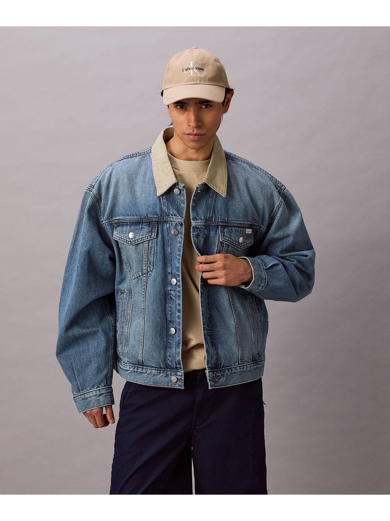 Calvin Klein Jeans (M)【公式ショップ】 カルバンクライン デニムジャケット Calvin Klein Jeans 4LF768G カルバン・クライン ジャケット・アウター デニムジャケット ブルー【送料無料】 23,430円