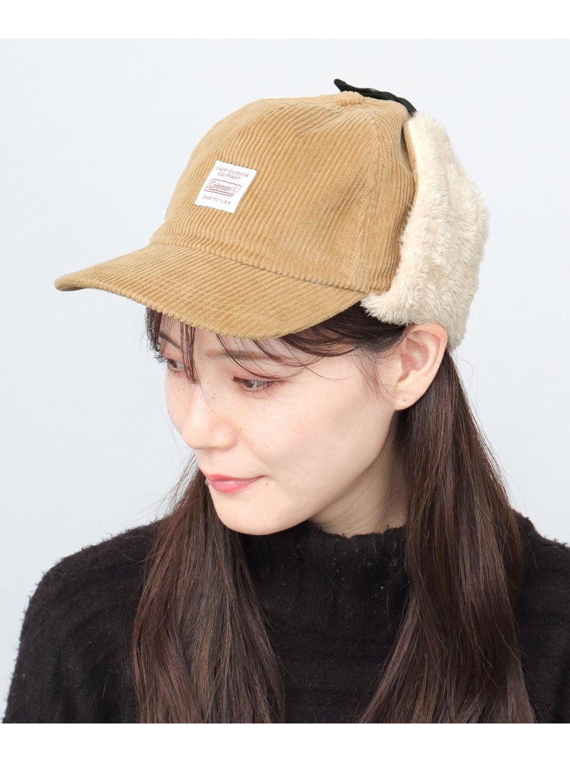 【楽天市場】Coleman コールマン キャップ フライトキャップ コーデュロイ 帽子 耳あて 2way エー.エム.エス. 帽子 キャップ