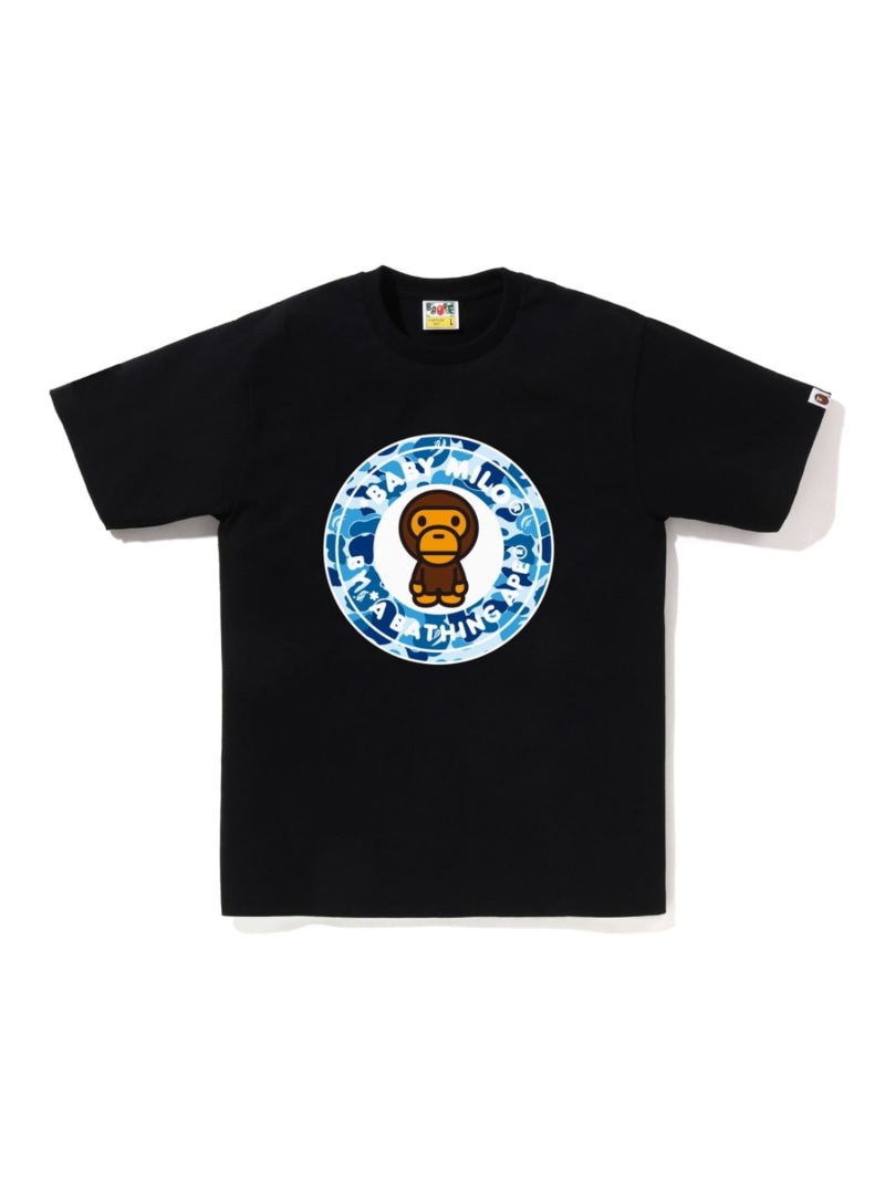 A BATHING APE ABC CAMO MILO BUSY WORKS TEE ア ベイシング エイプ トップス カットソー・Tシャツ ブラック ホワイト【送料無料】
