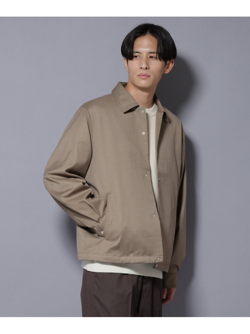 【SALE/40%OFF】NANO universe DELEGANTE エアリーサキソニーコーチジャケット ナノユニバース ジャケット・アウター ブルゾン・ジャンパー ブラウン ベージュ グレー【RBA_E】【送料無料】