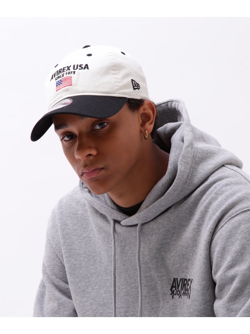 AVIREX 《AVIREX × NEWERA》 9TWENTY POLO CAP U.S.A FLAG アヴィレックス 帽子 その他の帽子 ブラック ホワイト グレー レッド ブルー グリーン ネイビー ベージュ ブラウン【送料無料】