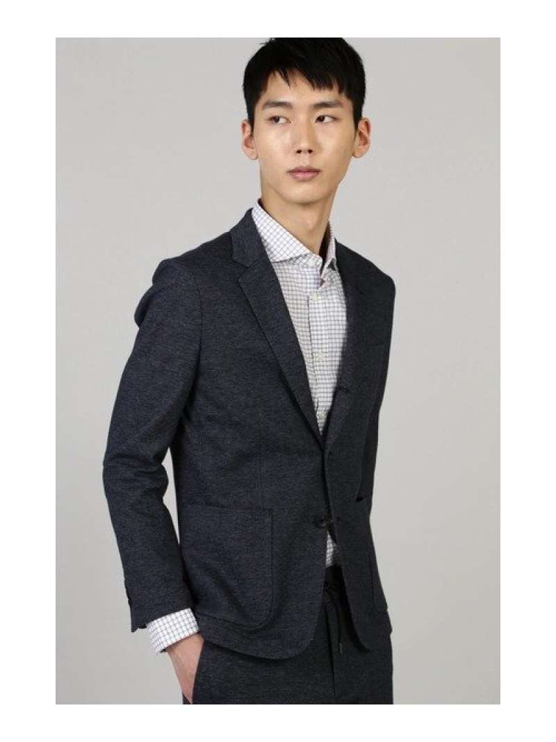 【SALE／50%OFF】HIGH STREET HIGH STREET∴BEL&CO綿麻ジャージジャケット トルネードマート ジャケット・アウター テーラードジャケット・ブレザー カーキグリーン ネイビー【RBA_E】【送料無料】 15,659円