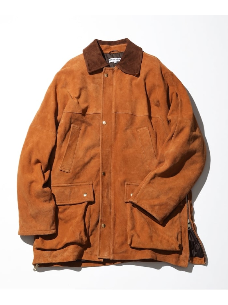 CAHLUMN Goat Suede Hunting Jacket フリークスストア ジャケット・アウター その他のジャケット・アウター ベージュ ネイビー【送料無料】