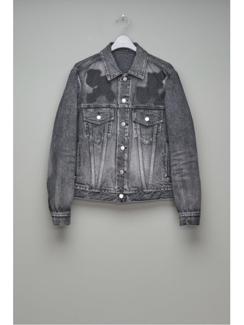 【SALE／20%OFF】MASU 【25SS】 MASU MASU BOYS EMBLEM DENIM JACKET エムエーエスユー ジャケット・アウター デニムジャケット ブルー ブラック【RBA_E】【送料無料】