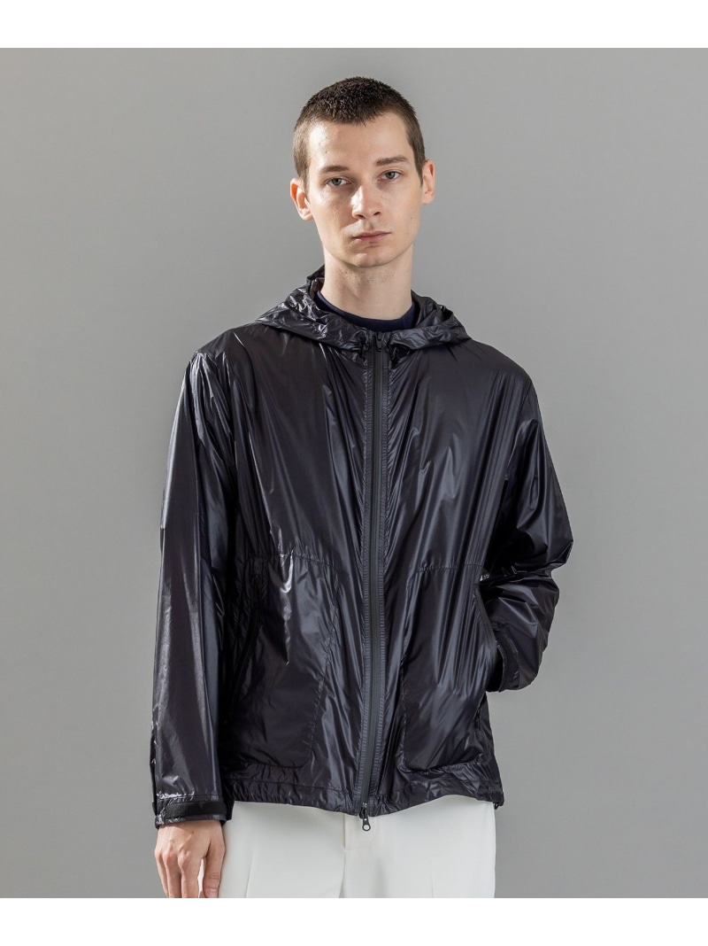 【SALE／30%OFF】JOSEPH HOMME 新素材【撥水/軽量/パッカブル仕様】ライトリップストップ フード付きブルゾン ジョゼフ オム ジャケット・アウター ブルゾン・ジャンパー ブラック【RBA_E】【送料無料】｜ Fashion Men