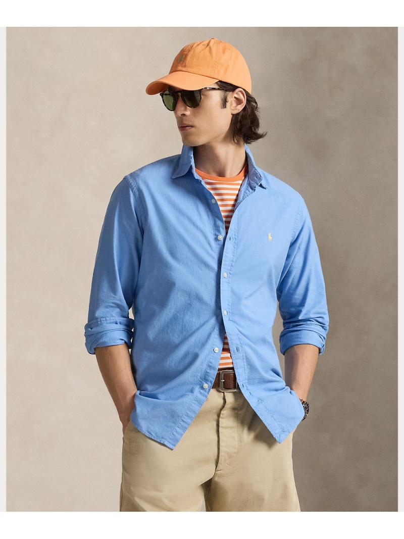 POLO RALPH LAUREN クラシック フィット ガーメントダイド オックスフォード シャツ ラルフローレン トップス シャツ・ブラウス ブルー【送料無料】 17,710円