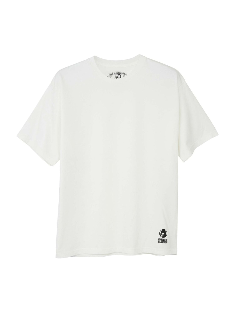 HYSTERIC GLAMOUR CIRCLE HEAD ティーシャツ2PACS ヒステリックグラマー トップス カットソー・ティーシャツ 白いこと 黒いこと【貨物輸送無料】