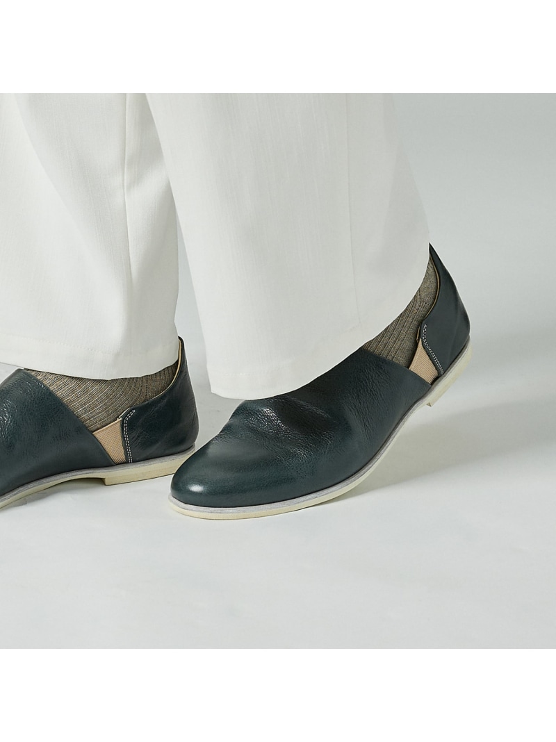 【SALE／16%OFF】alfredoBANNISTER 【販売店舗限定】サイドゴア スリッポン アルフレッド・バニスター シューズ・靴 スニーカー ネイビー ブラウン【RBA_E】【送料無料】