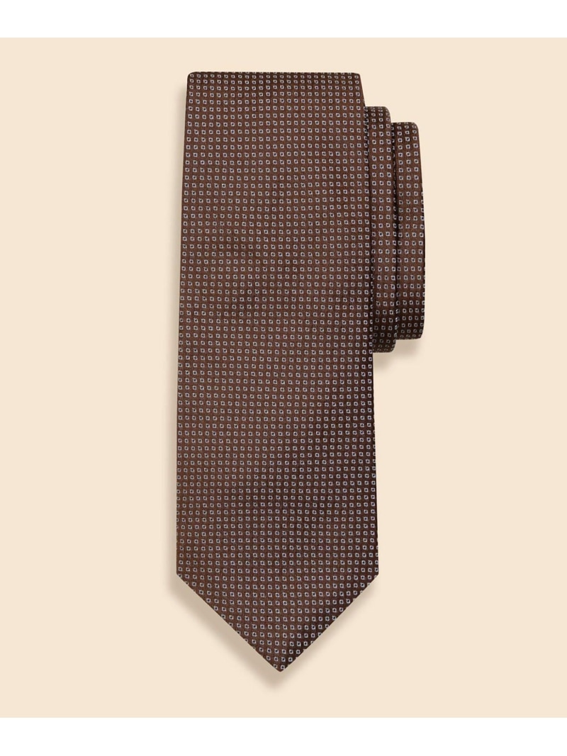 【SALE／30%OFF】BROOKS BROTHERS シルク スモールダイヤ ジャカードタイ ブルックス ブラザーズ スーツ・フォーマル ネクタイ・蝶ネクタイ レッド ブラウン【RBA_E】【送料無料】